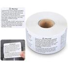 Container Waterproof Stickers Candle Making Supplies Warning Labels Wax Melt