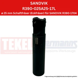 1 x SANDVIK Schaftfräser Ø 25 mm L 120 mm Z=2 R390-025A25-17L !NEU, mit Rechnung - Picture 1 of 3