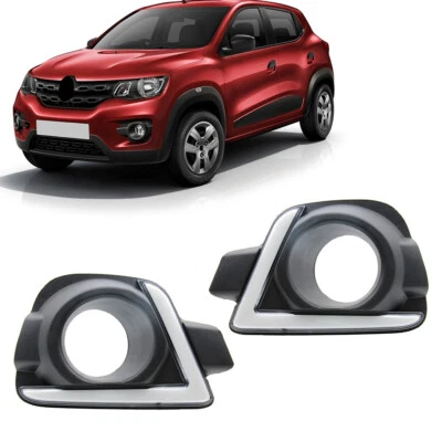 1 Pair Car LED Daytime Running Light DRL Driving Fog Lamp For Renault Kwid 16-18 - Image 1 of 4