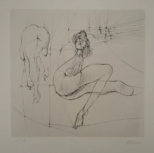 Hans BELLMER : Intimité féminine, Gravure originale signée - Picture 1 of 7