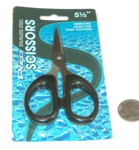 NUEVO PUCCI & Sons Acero Inoxidable 5,5" Mandíbulas Serradas Pez Tijeras Cortadores Nuevo en Paquete - Imagen 1 de 2