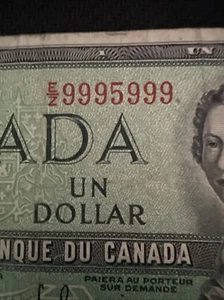 E/z9995999 Radar Repeater Semi Solid 1954 Canadian Bank Note - Bild 1 von 4