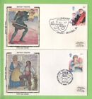G.B. 1982 British Theatre set on four Colorano First Day Covers