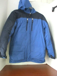 LAND'S END ~Azul NIEVE/ESQUÍ VELLÓN CHAQUETA ABRIGO CON CAPUCHA ~Mujer Grande 14/16 - Imagen 1 de 3