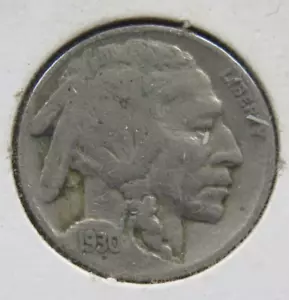 Moneda de níquel Buffalo 1930 fecha completa venta inmobiliaria - Imagen 1 de 5
