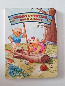 Libro de tablero Teddy And Trixie - Construye un barco 1995 Robyn Bryant - Imagen 1 de 12