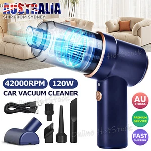 Handheld Cordless Vacuum Cleaner Home & Car Dust Blower Mini Air Duster - Picture 1 of 9