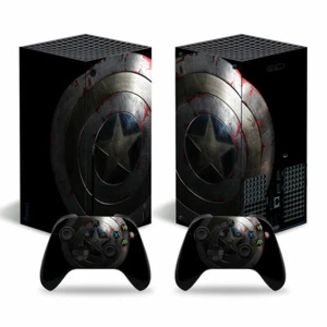 CAPTAIN AMERICA Xbox Series X Vinyl Skin STICKER Protector Console Decal Wrap - Bild 1 von 1
