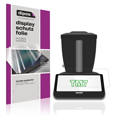 DIPOS 2x Pellicola Protettiva per Vorwerk Thermomix TM7 Protezione Schermo Claro