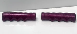 Vintage Hunt Wilde Schwinn Bicycle Handlebar Grips Sparkle Jelly Purple Pair! - Picture 1 of 17