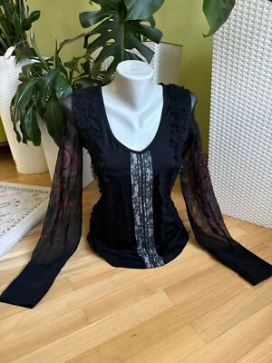 Top Save The Queen Malla Manga Larga Gótico Avantgarde Talla L Foto 1 de 4