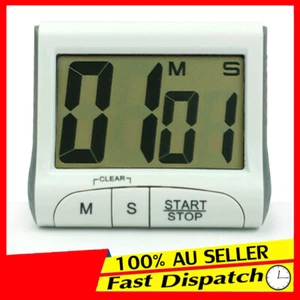 Digital Timer Magnetic Count Sport LCD Down Loud Alarm Stick Cook Clock Kitchen - Picture 1 of 10