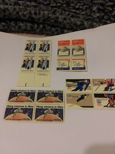 U.S. MINT NH FOUR 15 CENT STAMP BLOCKS FV 2.40 CV 14.70 - Picture 1 of 5