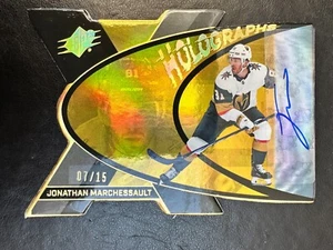 2023-24 UPPER DECK SPx HOLOGRAPHS GOLD AUTO #HG-JM JONATHAN MARCHESSAULT /15 - Picture 1 of 2