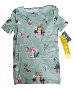 New FISH STIX By 10 Green Mushroom Fairy 2 Piece Pajama Set - Picture 1 of 9