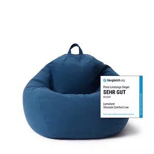 Lumaland Sitz Sack Sessel Kissen Bean Bag EPS Füllung Indoor Sofa rund Innensack - Bild 1 von 16