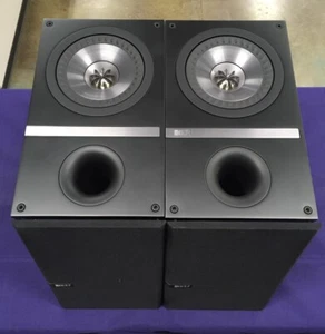 KEF Q100 Bookshelf Speakers 8 Ohm - Black - Pair of 2 - Picture 1 of 12