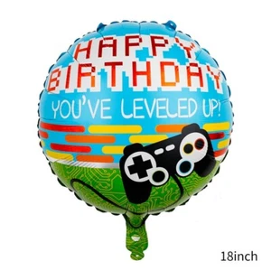 18" Video Game Balloon Gamer Birthday Party Decoration Helium/Air Self Seal - Picture 1 of 7