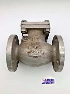 FNW FIG: SS SWING CHECK VALVE 1/2" CLASS 150# RF FLANGED END - Picture 1 of 5
