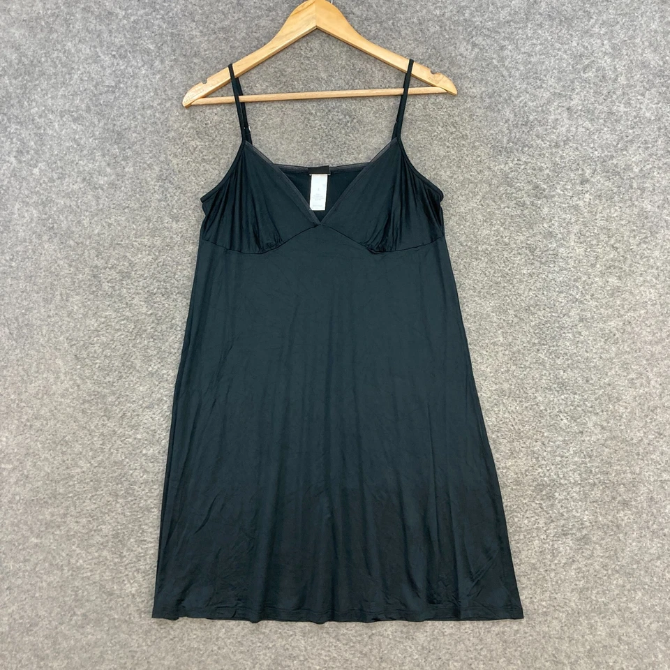 Vestido camisón Hanro para mujer talla S pequeño negro sin mangas jersey 51719 Foto 1 de 4
