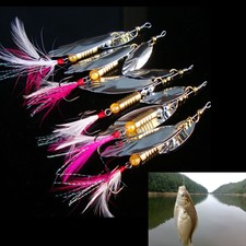 8g Fishing Lure Spoon Bait ideal for Bass Trout Perch pike rotating Fishing OT
