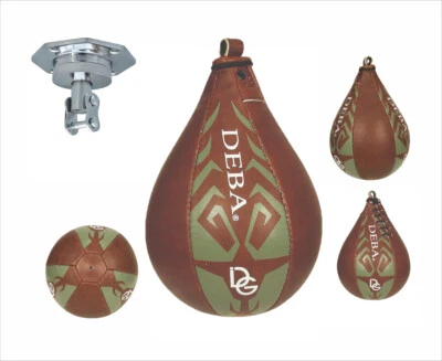 Deba® Speedball Leder Boxen Punchingball Boxbirne Schlagbirne Boxball DE
