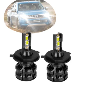 H4 LED Headlight Hi-Lo Plug and Play Globes for Mitsubishi Triton MQ MR 2016 17 - Picture 1 of 13