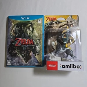 The Legend of Zelda Twilight Princess HD Wii U Japan And Wolf Link Amiibo New - Picture 1 of 13