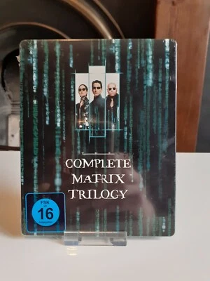 Matrix Trilogy German Exclusive Blu Ray Steelbook OOP custom lenticular slipbox - Image 1 of 4