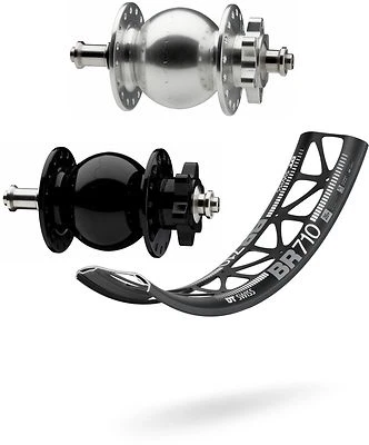 SON 28 135 Nabendynamo Vorderrad für Fatbike + DT-Swiss Felge BR710 Big Ride - Bild 1 von 2