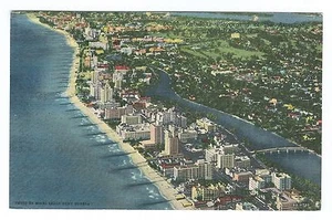 1954 Miami Beach Postcard Posted & Franked 1954 - Picture 1 of 2