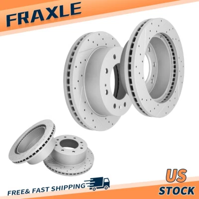 Front Rear Disc Brake Rotor For Chevrolet Suburban 3500 Hd 2016 2017 2018 2019 - Image 1 of 4