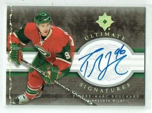 06-07 UD Upper Deck Ultimate Signatures  Pierre-Marc Bouchard  Auto