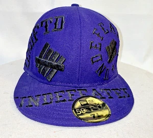 INVIVENTO New Era 7 3/8 Púrpura Bordado por Todas Partes 59FIFTY RARO Encontrar - Imagen 1 de 8