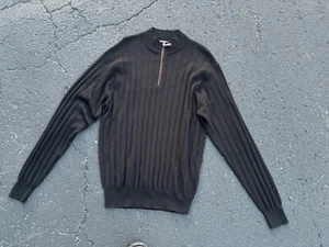Suéter Peter Millar Para Hombre Talla Grande Negro Lana Merino Pullover Golf Manga Larga - Imagen 1 de 6
