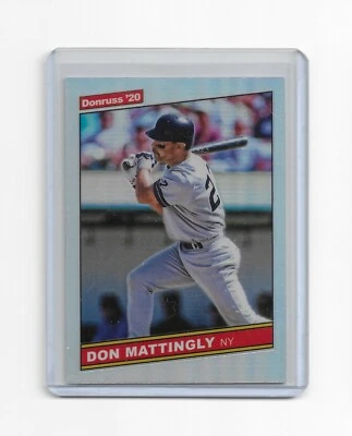 Don Mattingly 2020 Donruss Optic Silver Prizms 86 Retro Card #R86-16 Yankees - Image 1 of 2