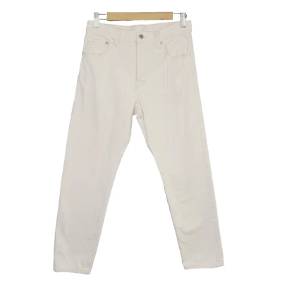 Jeans Helmut Lang 28 creme algodão orgânico reto cintura alta jeans - Imagem 1 de 4