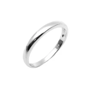 Bague Unisexe Anneau Argent 925 Rhodié 3mm Homme Femme - Picture 1 of 1