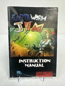 EARTHWORM JIM - SUPER NINTENDO SNES - SOLO MANUALE *NO GIOCO INCLUSO* - Foto 1 di 2