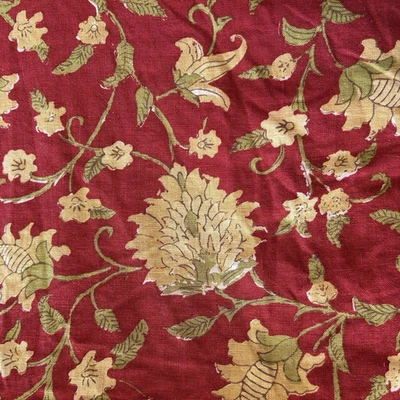 Edredón Pottery Barn tamaño king "Colette" Vanessa Palampore lino país francés Foto 1 de 4