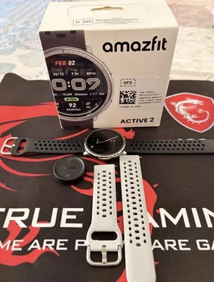 Smartwatch Amazfit Active 2 Round black sport silicone - Immagine 1 di 4