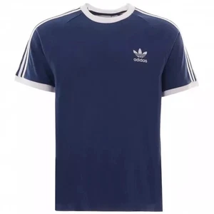 Adidas Originals Men’s 3 Stripes Cotton Short Sleeve T-shirt - Picture 1 of 1
