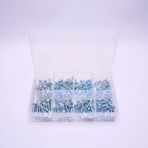 240 Teile selbstbohrende Schrauben Set Sortiment Box Sechskantkopf selbstschneidend 8 10 12 Stärke - Bild 1 von 1