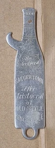 RARO Abridor Lateral Vintage "Drink Saegertown The Aristocrat Of Ginger Ales"  - Imagen 1 de 14