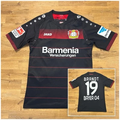Bayer 04 Leverkusen Trikot 2016/17 Heim - Größe S - Original Jako - 19 Brandt - Bild 1 von 4