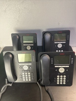 LOTE DE 4 - Telefone de escritório comercial Avaya 9608 IP 8 linhas POE - Imagem 1 de 4