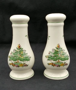 Spode Christmas Tree Tall Salt & Pepper Set 6.5" Tall, with Box - Picture 1 of 7