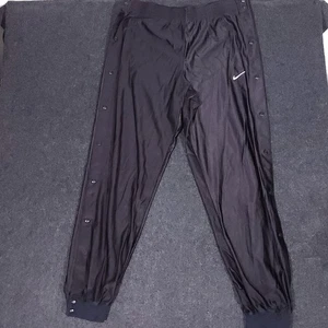 Vintage Nike Team Basketball Pants Mens XL Black Tear Away Dazzle Warm Up Break - Picture 1 of 15