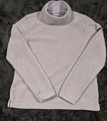 L.L. Bean Womens S Pull Over Cottage Fleece Light Pink Funnelneck Long Sleeve  - Image 1 of 4