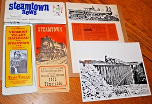 Lot of Vintage Steamtown USA Memorabilia from Bellows Falls VT Era back to 1966 - Bild 1 von 8